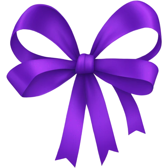 Purple ribbons  emoji