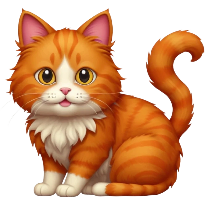 red cat emoji
