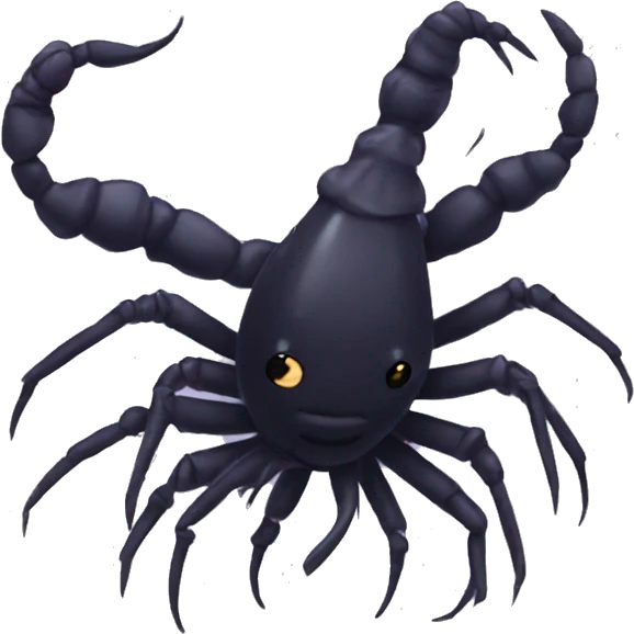 Goth shrimp emoji