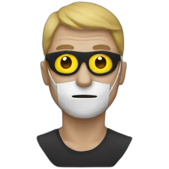 Mask man emoji