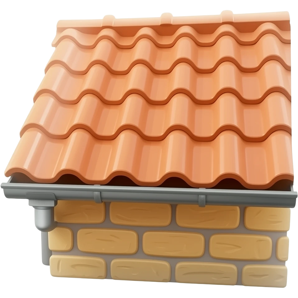 gutters on the edge of the roof emoji