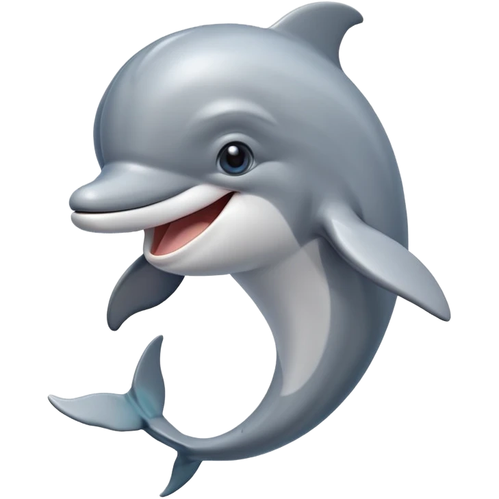 Dolphin smiling emoji