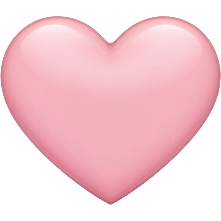 Light pink heart emoji