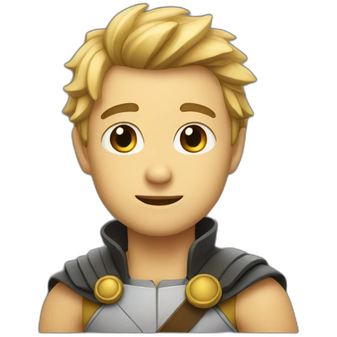 Cute hero emoji