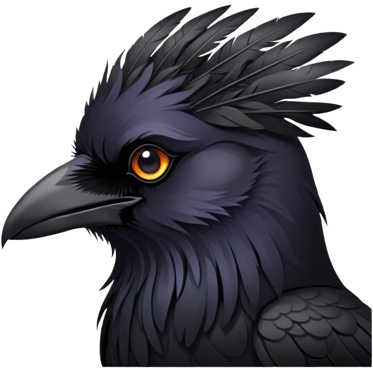 I want a raven in fox emoji style emoji