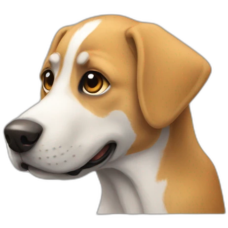 Un perro emoji