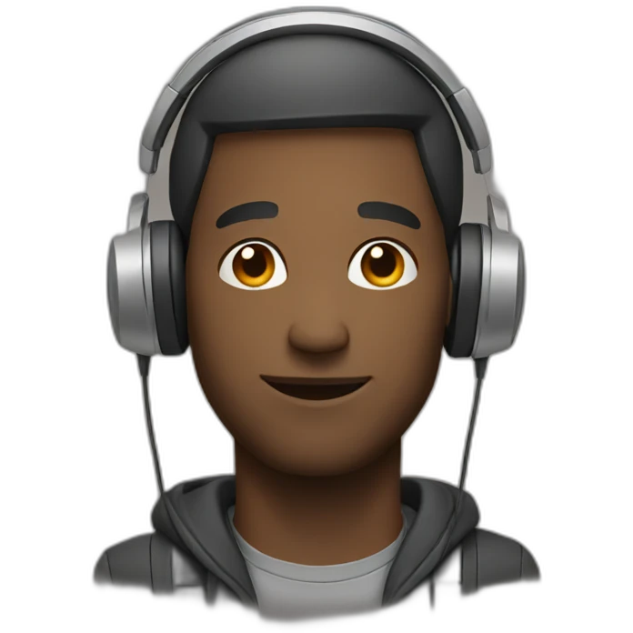 Man with headphones emoji
