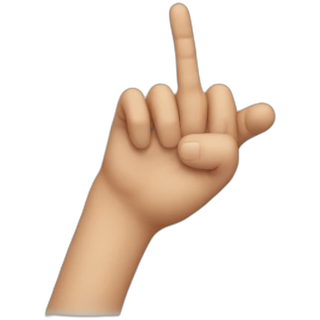 long finger emoji