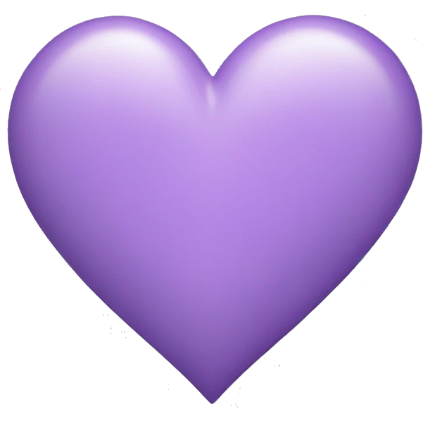 Light purple heart emoji