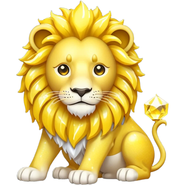 glitter yellow and white pokemon crystal light lion emoji