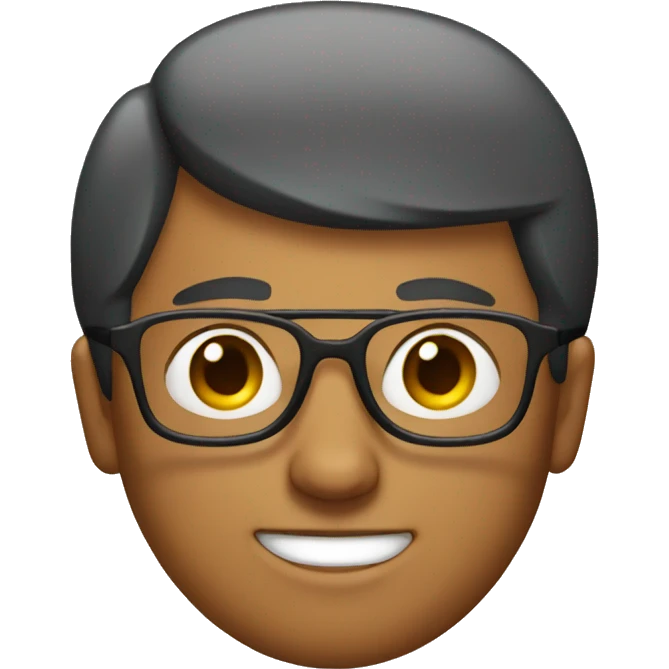 Guy with bob and glasses  emoji