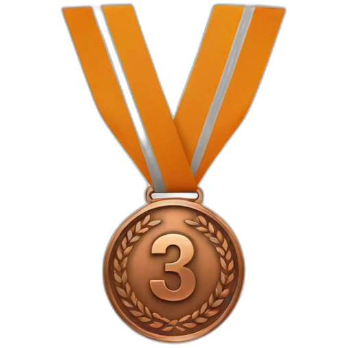 Bronze 3nd place medal emoji