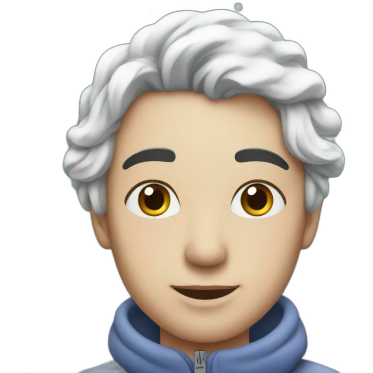 Snowing emoji