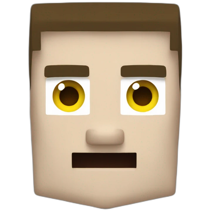 Tête Minecraft emoji