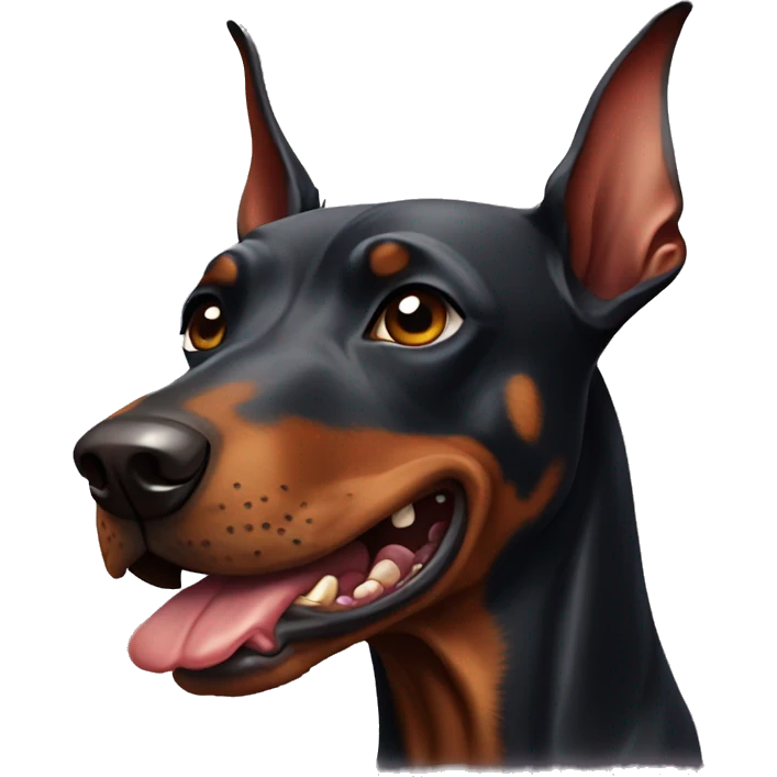 Zombie doberman dog emoji