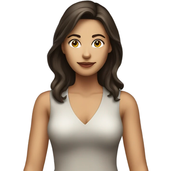 full body brunette beautiful woman  emoji
