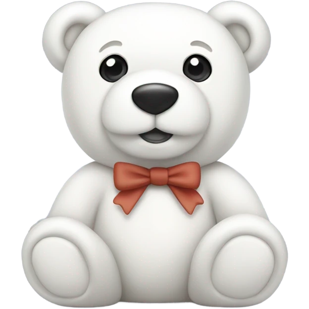 White teddy bear emoji