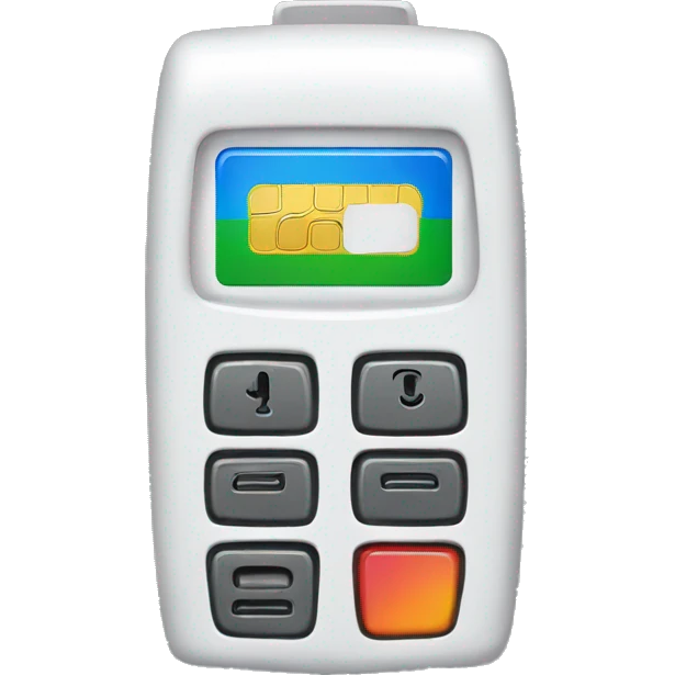 very simple credit card reader emoji
