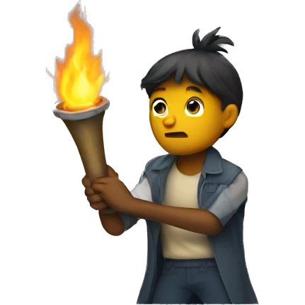 a torch being snuffed emoji