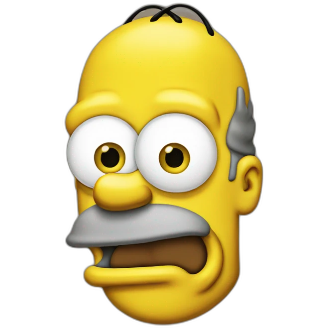 homer simpsons head emoji