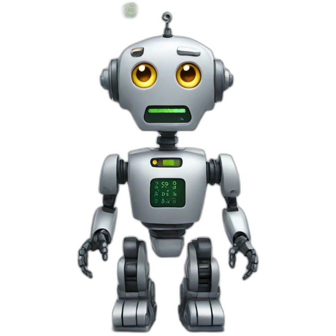 robot teaching mathematics emoji