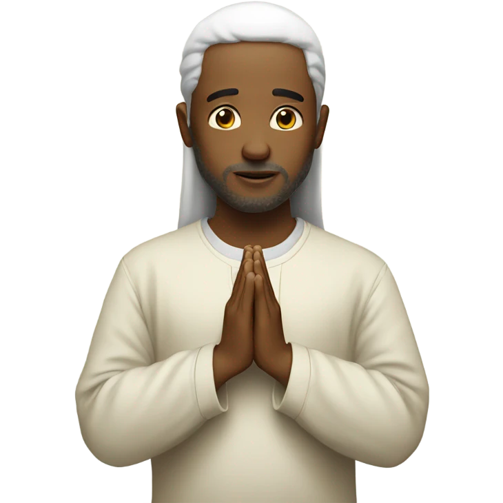 Praying for others emoji