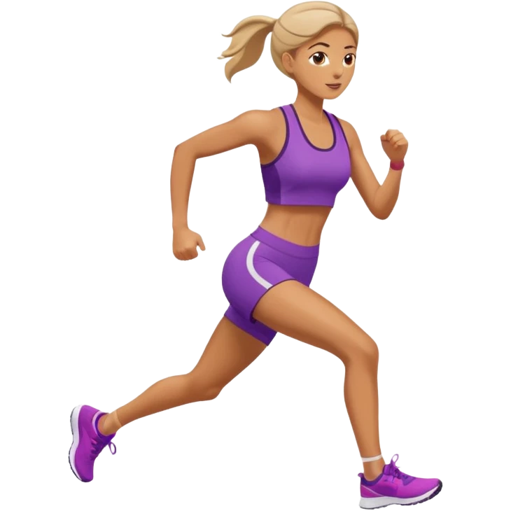 donna che corre emoji