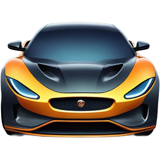 A futuristic sports car jaguar on a modern road, with lightning and energy all around, symbolizing innovation.
 emoji