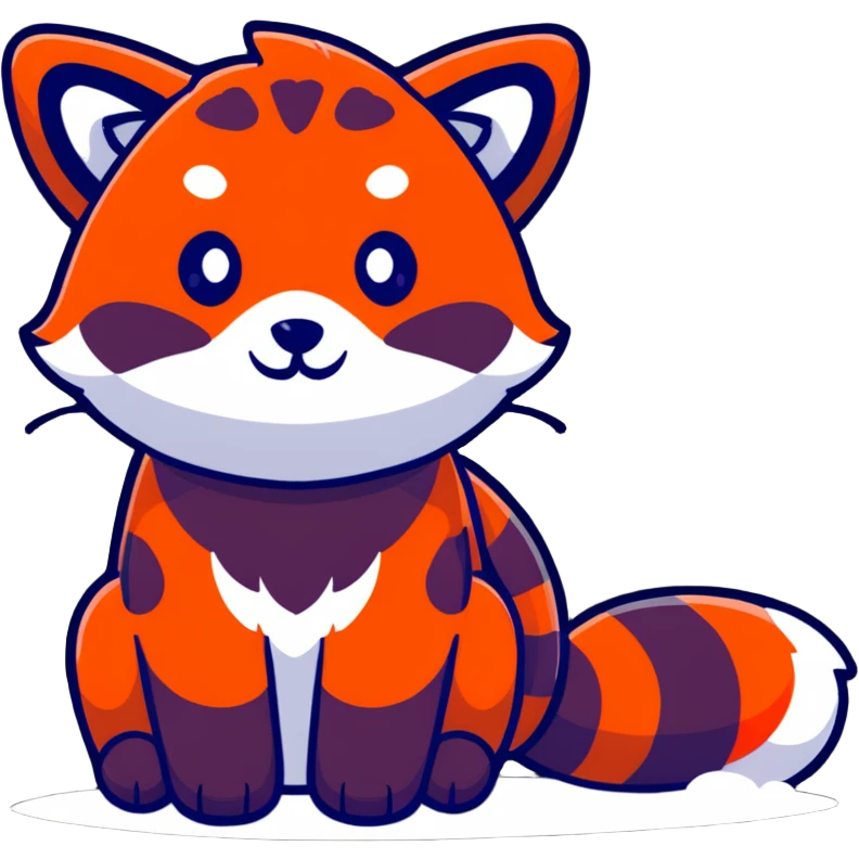 Red panda and snowleapord mix emoji