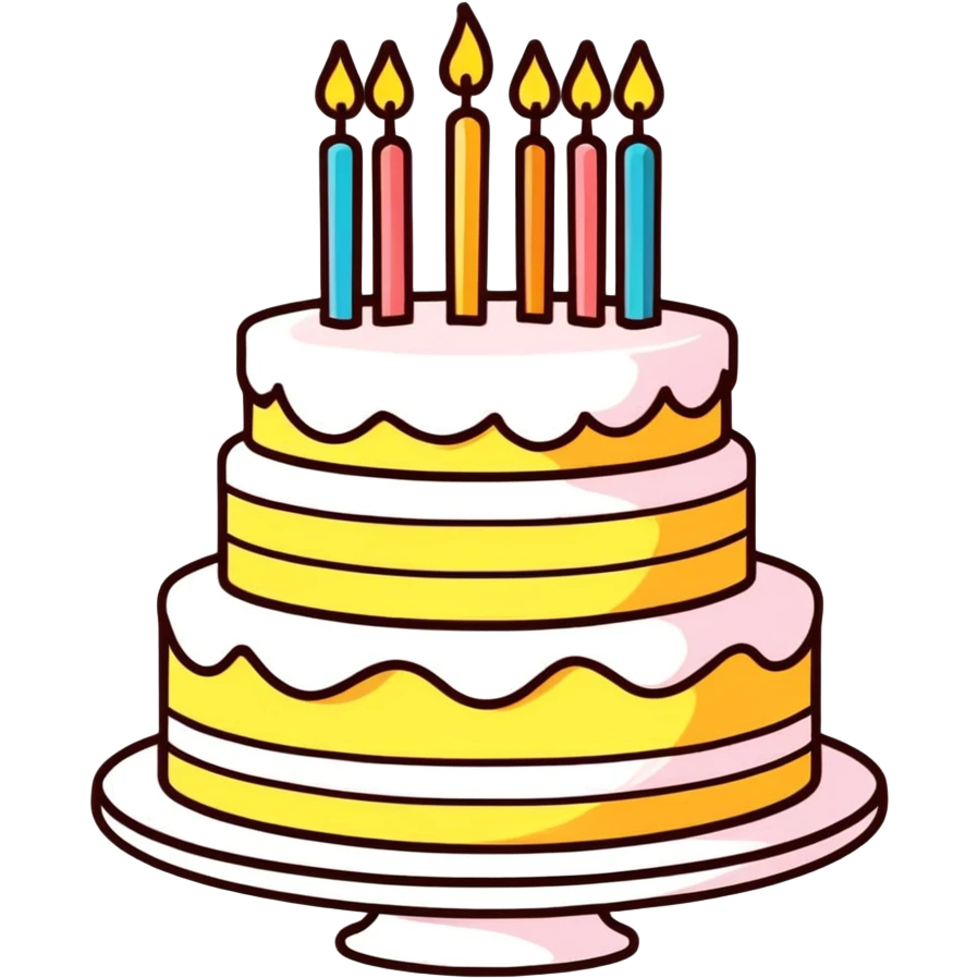 Birthday cake emoji