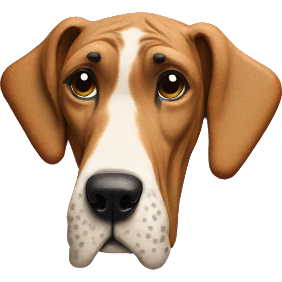 Great Dane made out of gingerbread  emoji