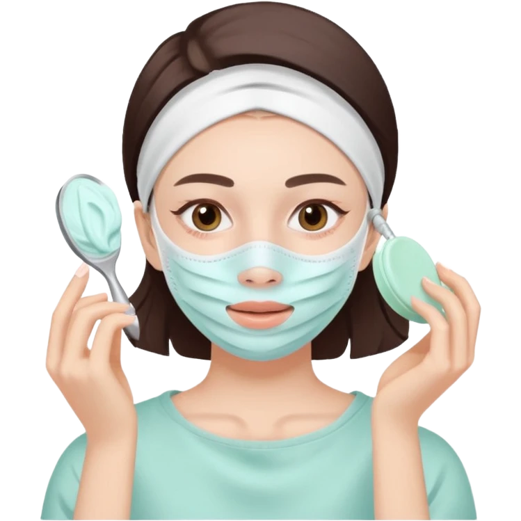 cute pastel colors skin care emoji
