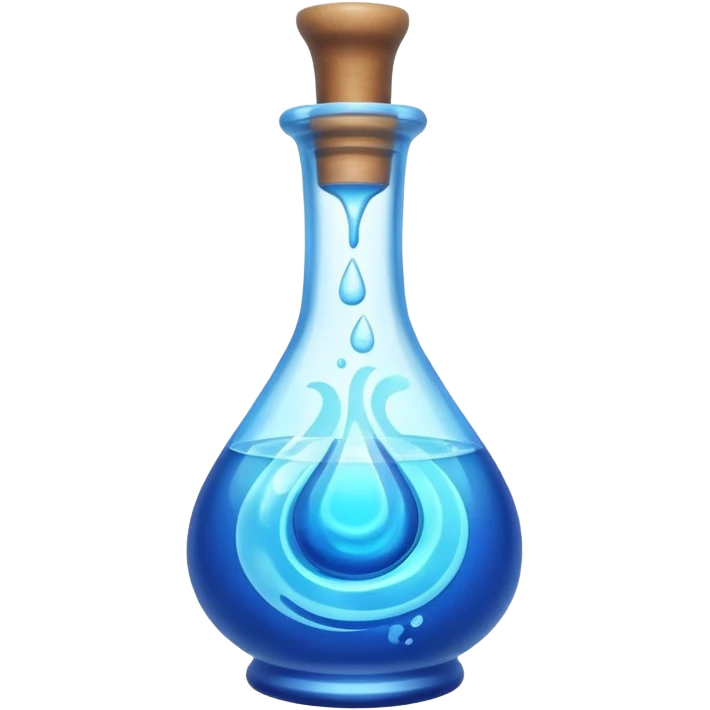 blue health potion emoji