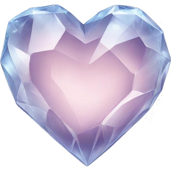 crystal clear heart emoji