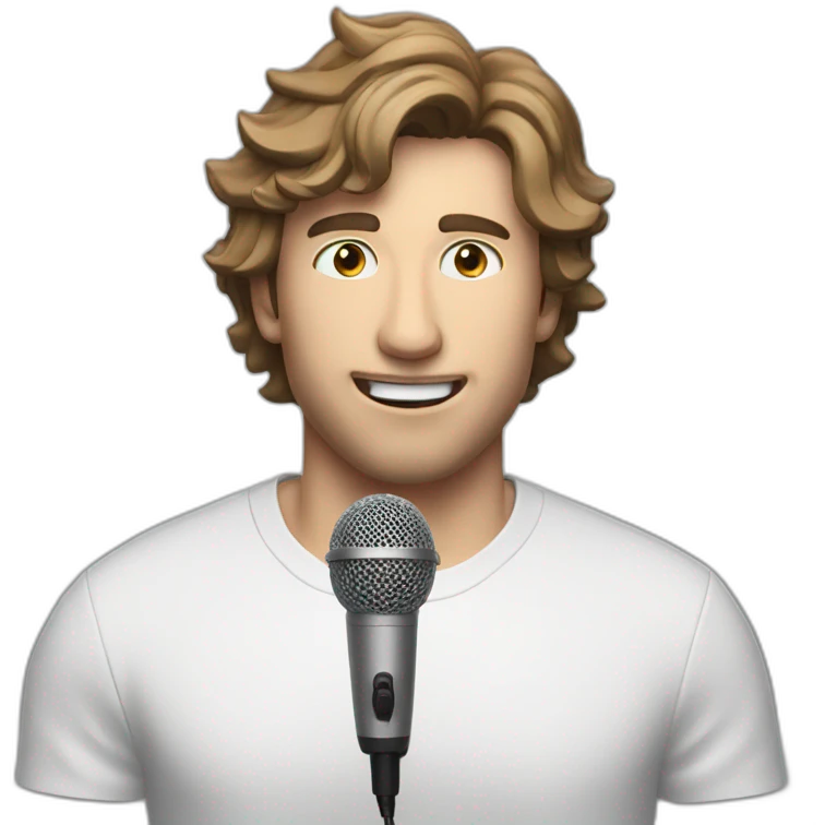 mr beast talking to microphone emoji