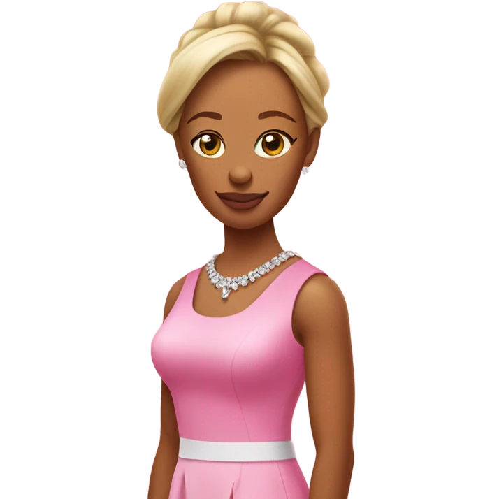 Tiger woods in a pink dress emoji