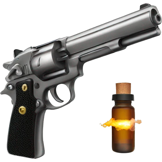 Pistol and vape emoji
