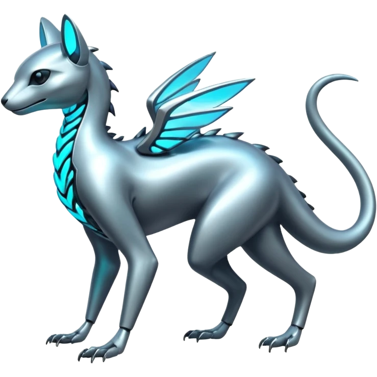 Futuristic Ethereal Modern Fakémon-creature-hybrid Full Body emoji
