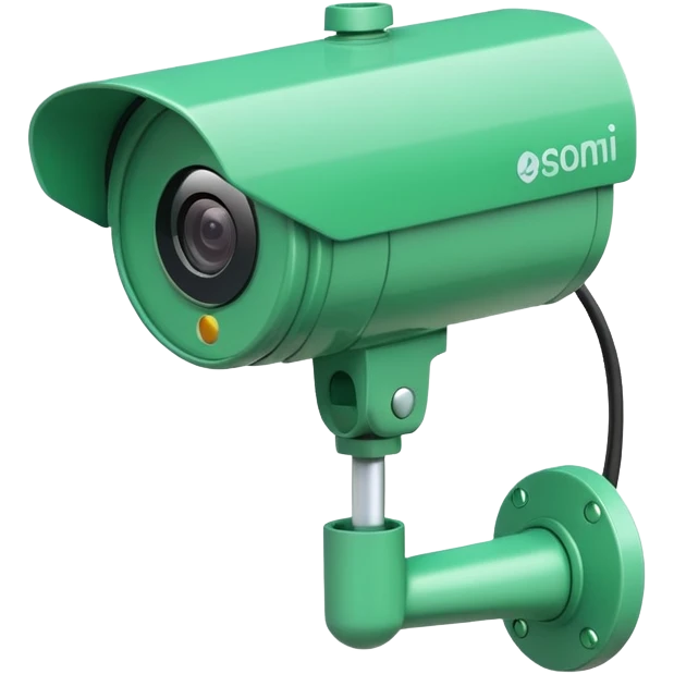 yeşil güvenlik kamerası emoji