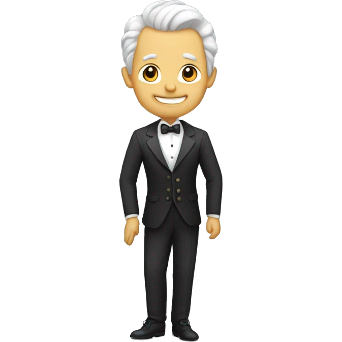 gentleman taking a bow emoji