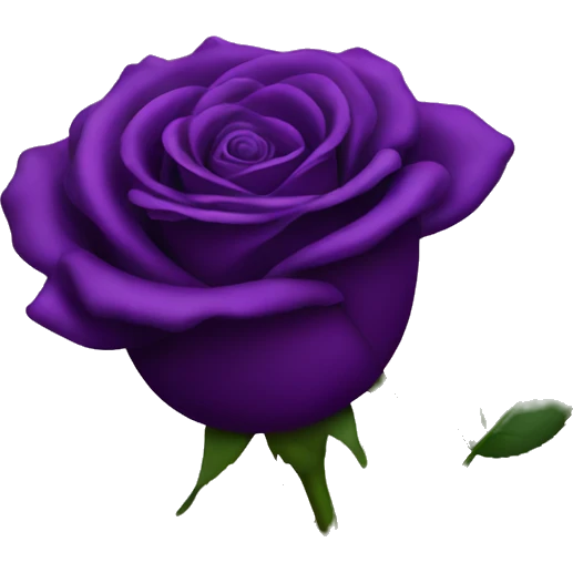 Deep purple rose emoji