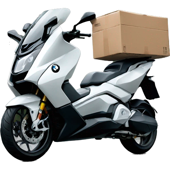 DELIVERY covered bike bmw c1 emoji