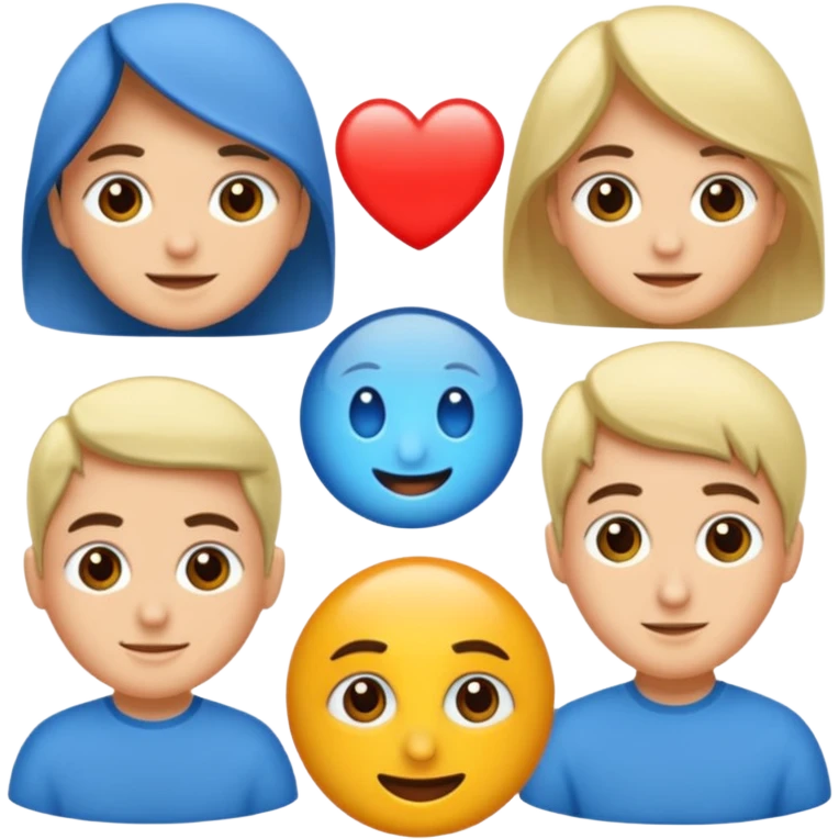 Mavi ateşli mavi kalp emoji