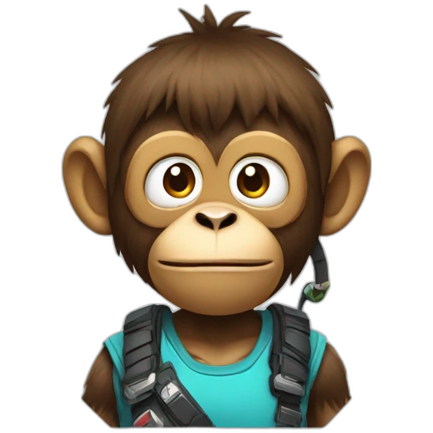 Gamer monkey emoji