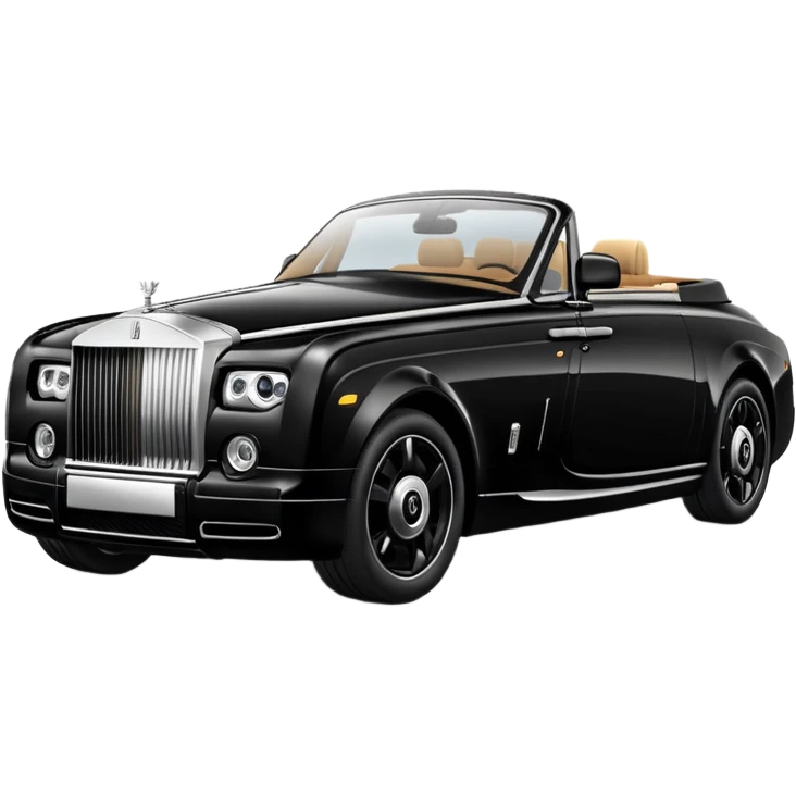 rolls royce noire droptail image to emoji emoji