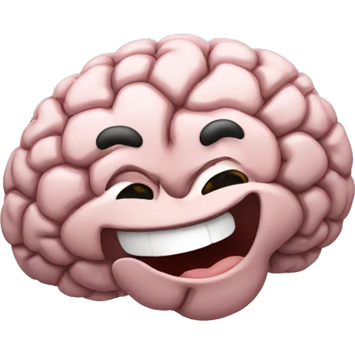 Brain laughing  emoji