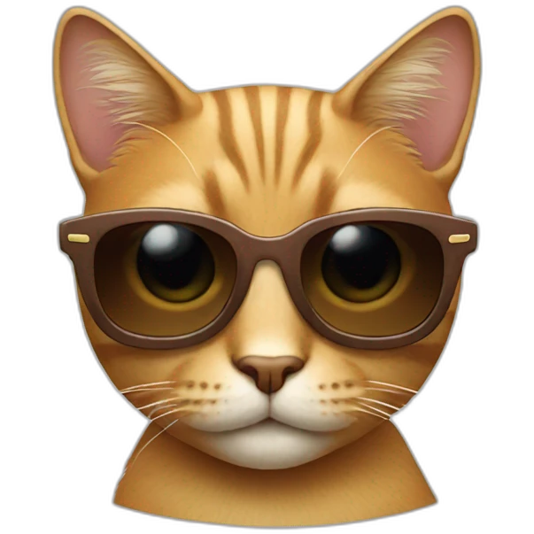 Cat with sunglasses emoji