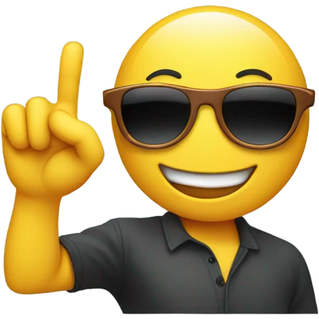 Smiley face with sunglasses and ok sign emoji