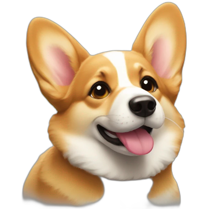 Corgi kiss emoji