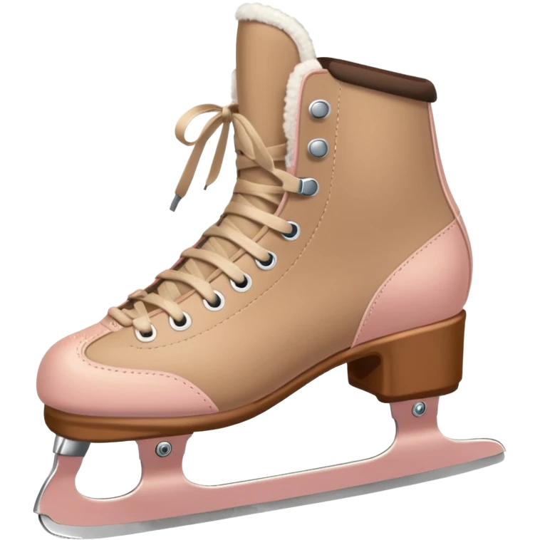 Beige and light pink I’ve skates emoji
